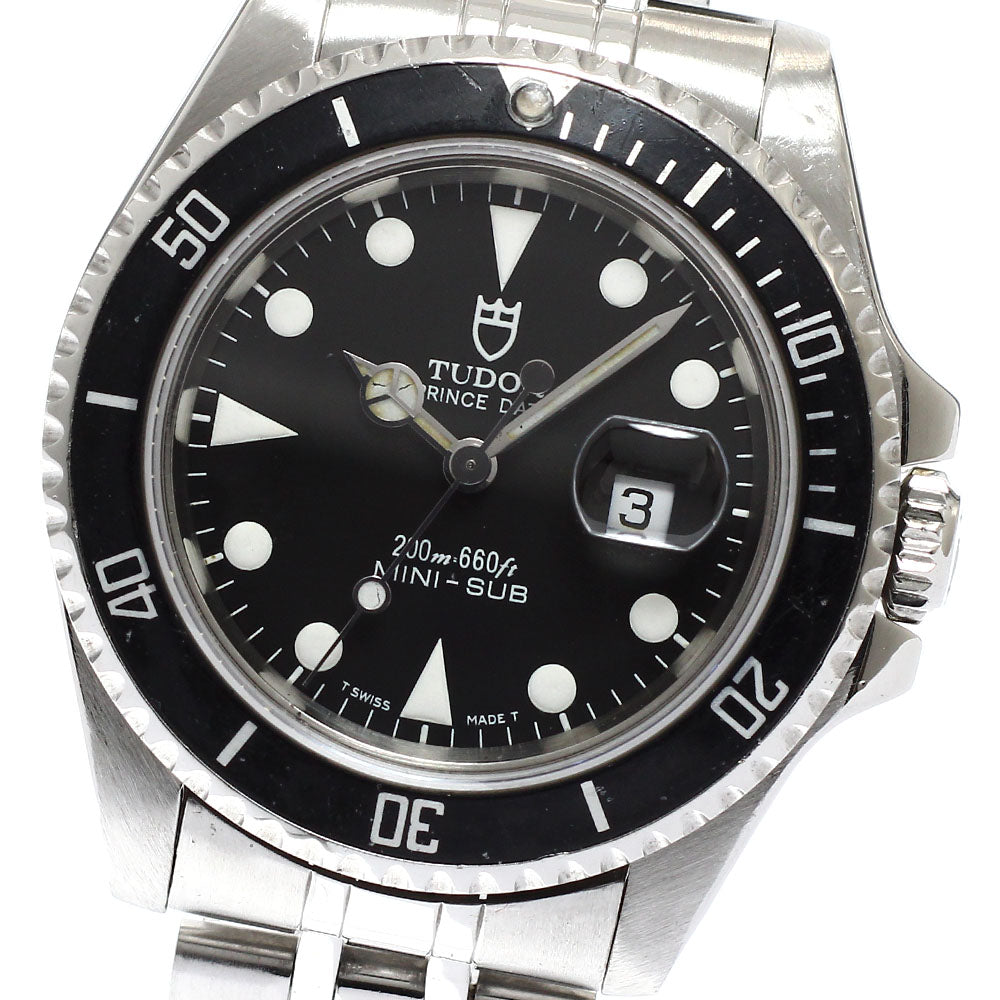 TUDOR Prince Date Mini Sub 73190 black Dial Automatic Boy's Watch_922723