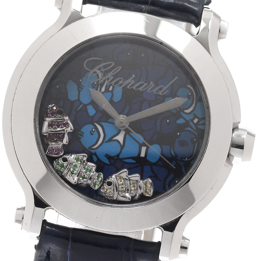 Chopard Happy fish 8475 Diamond blue Dial Quartz Ladies Watch_922740