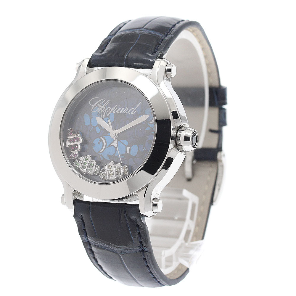 Chopard Happy fish 8475 Diamond blue Dial Quartz Ladies Watch_922740