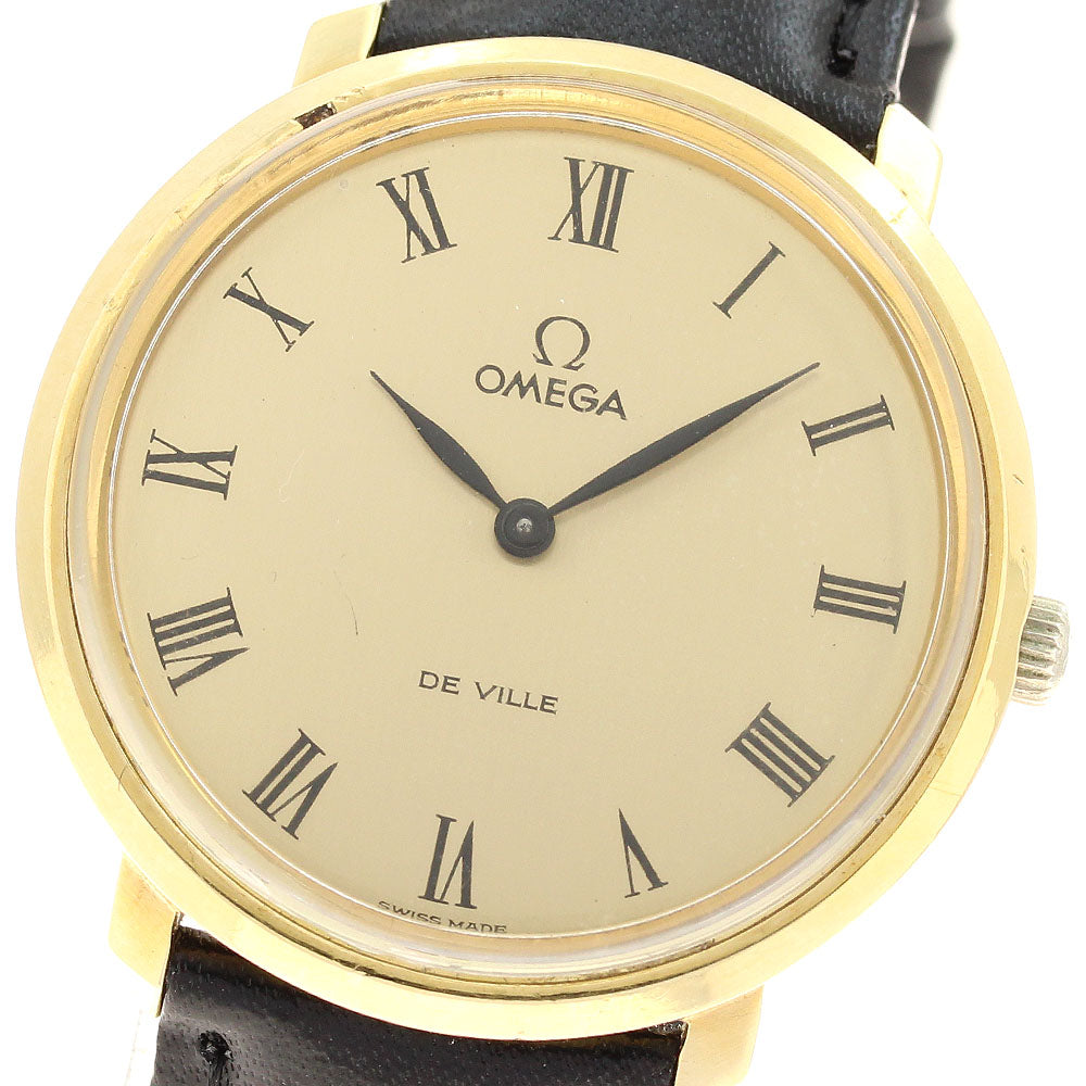 OMEGA De Ville TOOL104 Round Vintage Gold Dial Hand Winding Men's Watch_922754