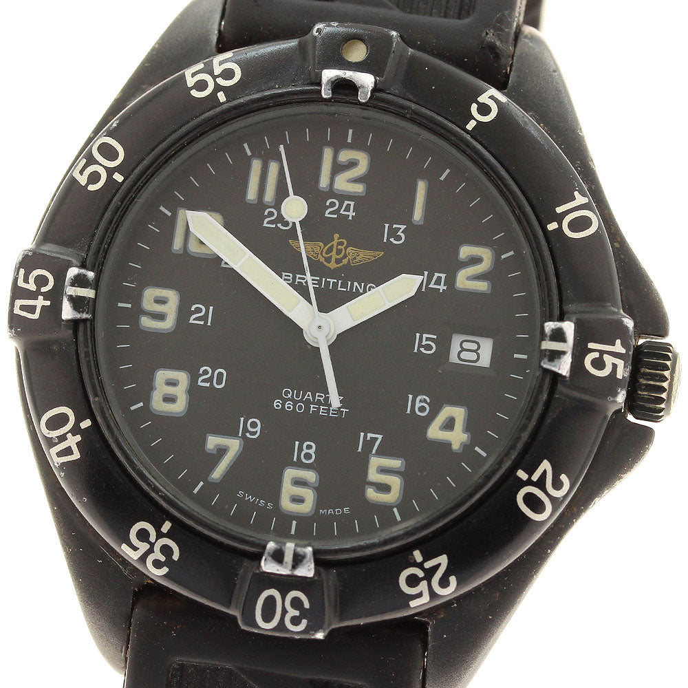 BREITLING Army Colt 80180 Date black Dial Quartz Men's Watch_922755