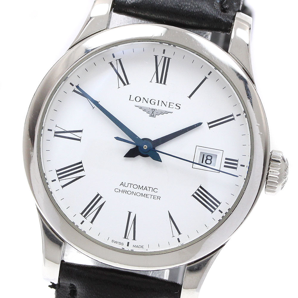 LONGINES Record L2.321.4 Date White Dial Automatic Ladies Watch_922767