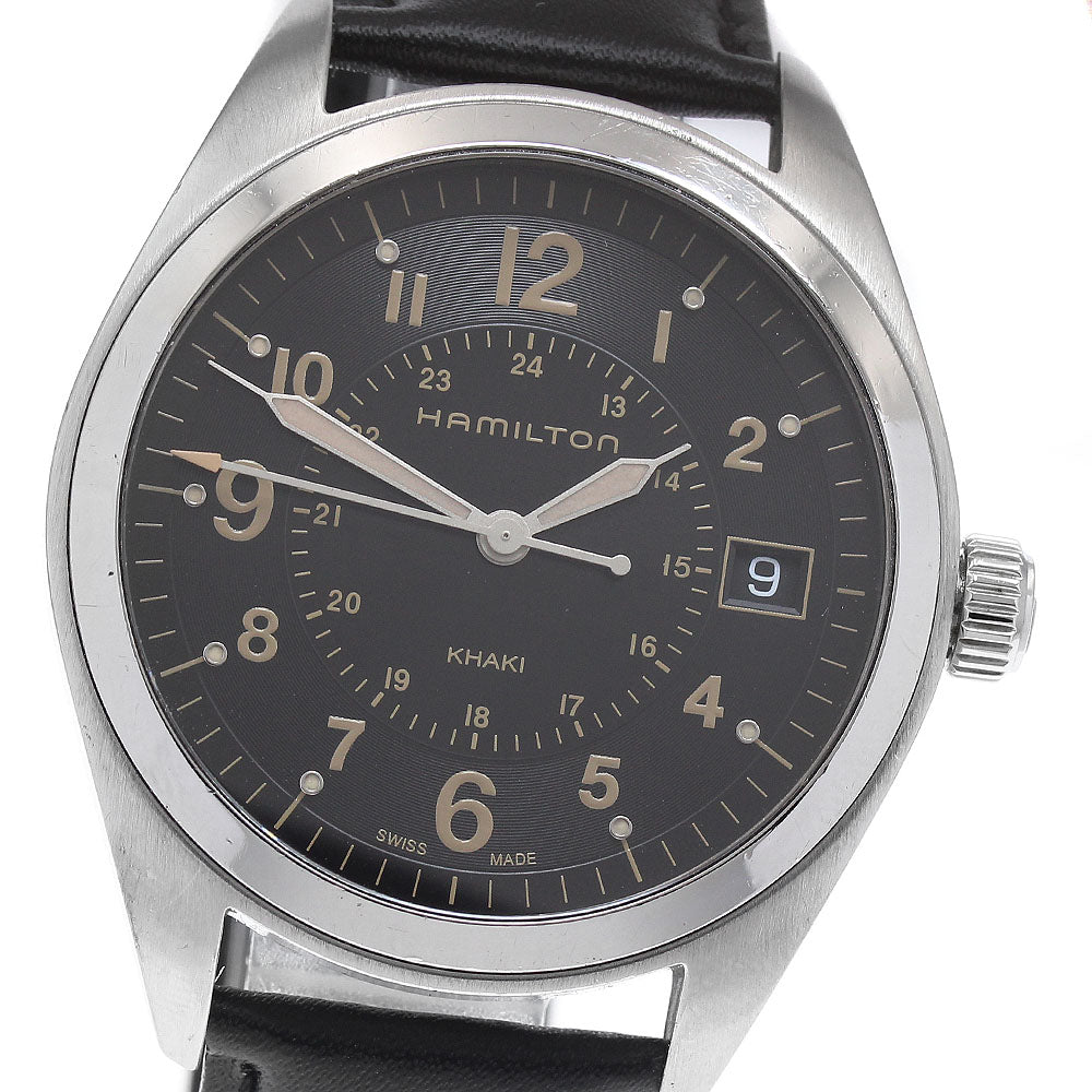 HAMILTON Khaki field H685510 Date black Dial Quartz Men's Watch_922774
