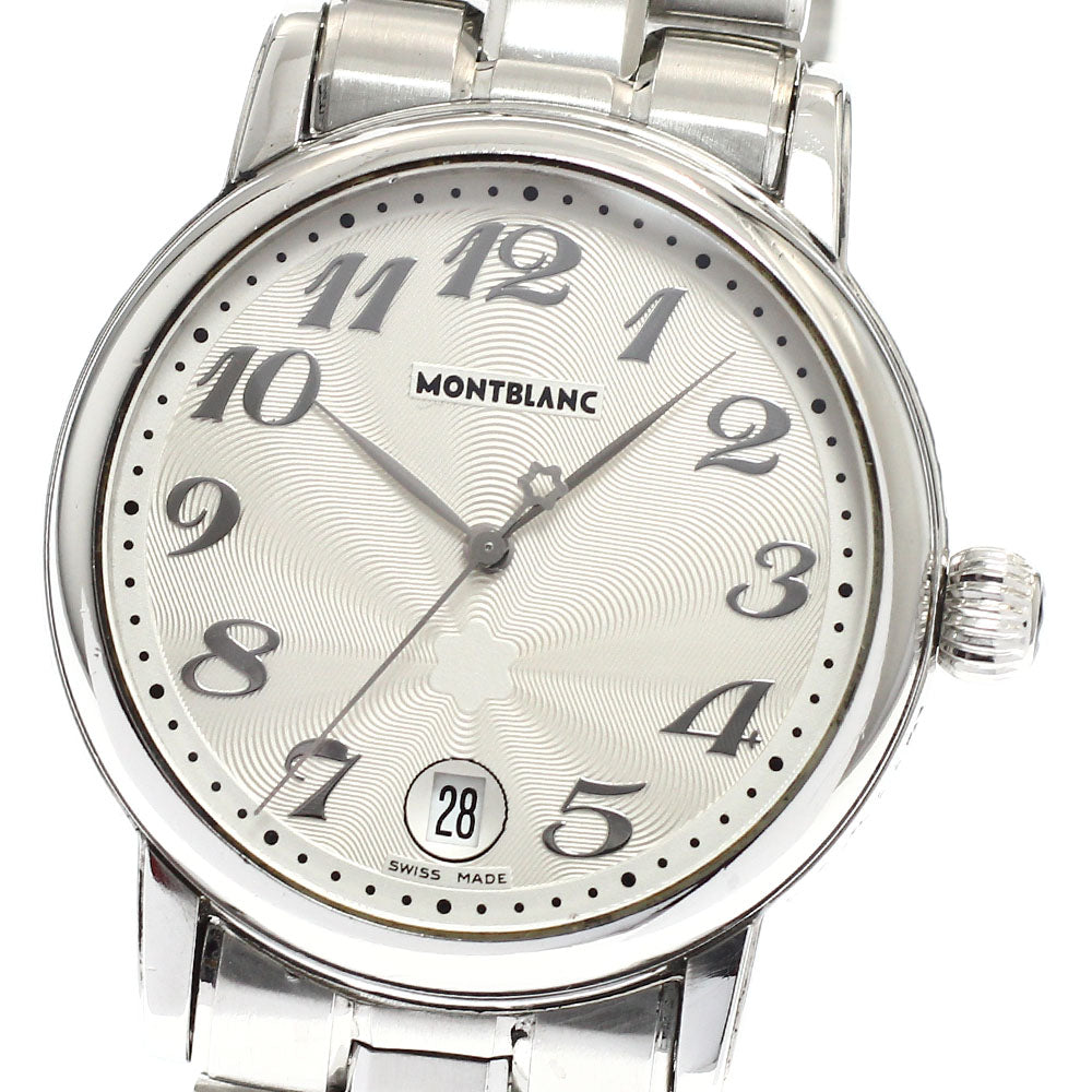 MONTBLANC Meisterstic 7042 Date Silver Dial Quartz Men's Watch_922775