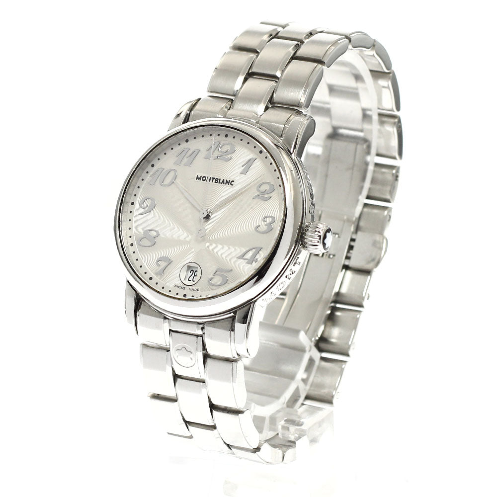 MONTBLANC Meisterstic 7042 Date Silver Dial Quartz Men's Watch_922775