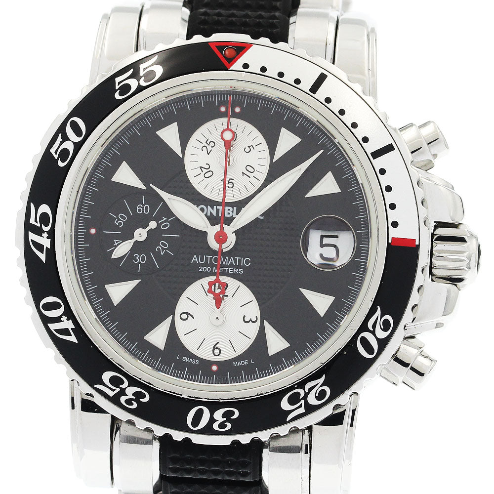 MONTBLANC Meisterstic 7034 Chronograph black Dial Automatic Men's Watch_922779