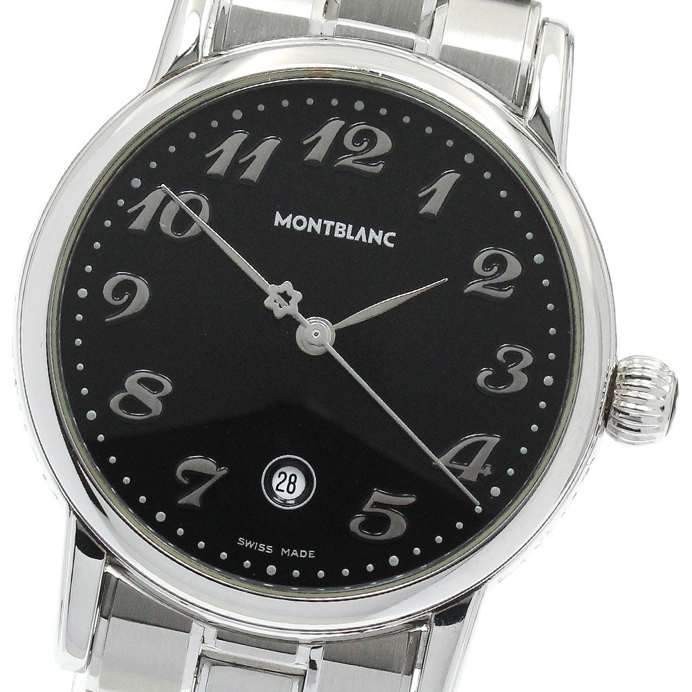 MONTBLANC Meistersteck 7020 Date black Dial Quartz Boy's Watch_922780