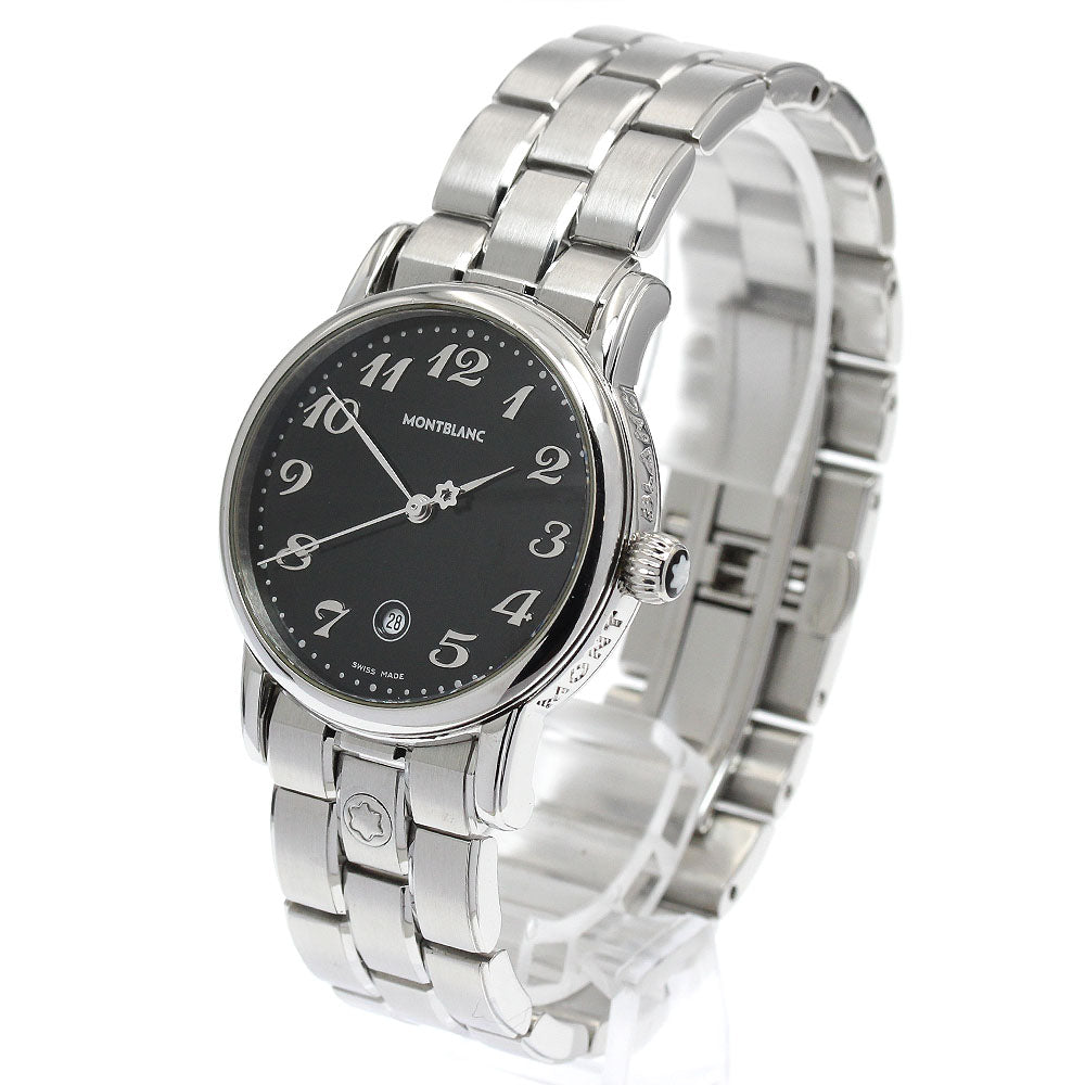 MONTBLANC Meistersteck 7020 Date black Dial Quartz Boy's Watch_922780