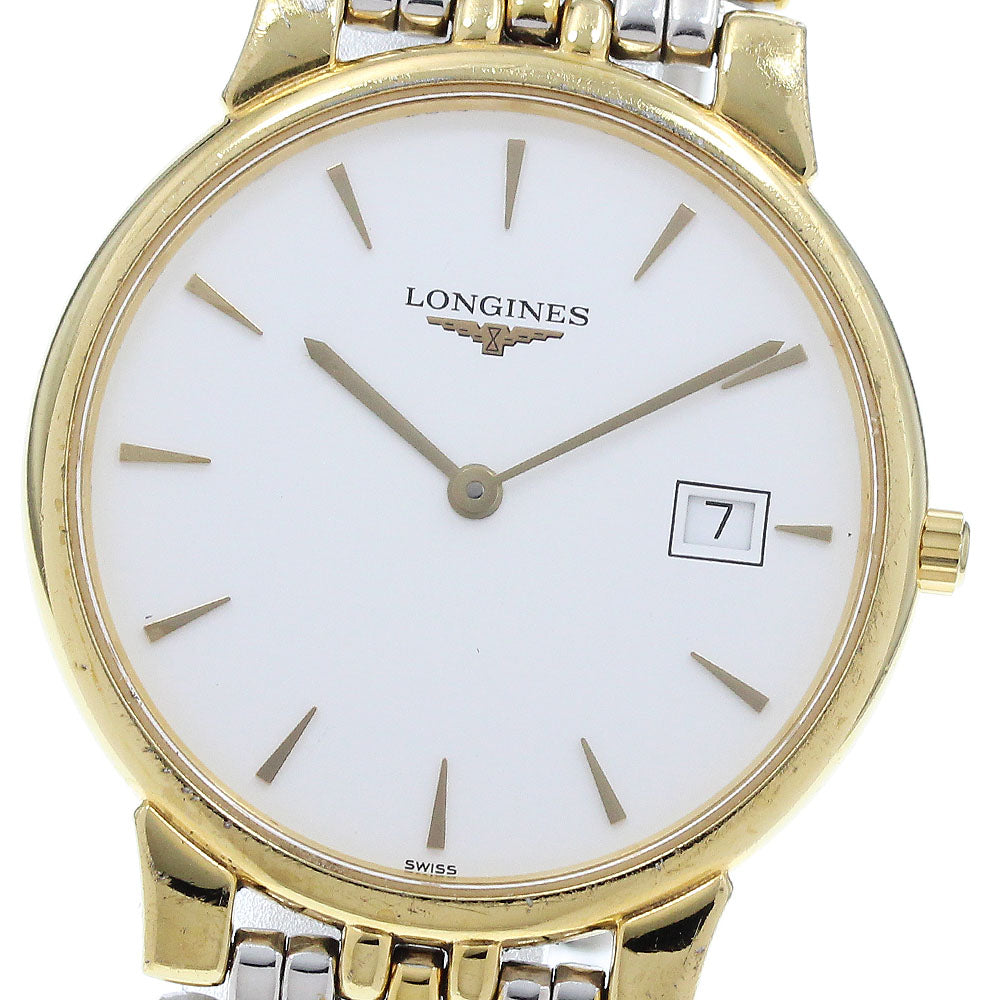 LONGINES Grand classic L5.632.2 Date White Dial Quartz Men's Watch_922789