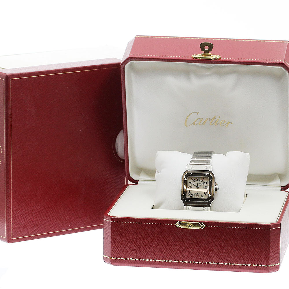 CARTIER Santos GalbeeLM W20018D6 Date, Kannon buckle Quartz Men's Watch_922837