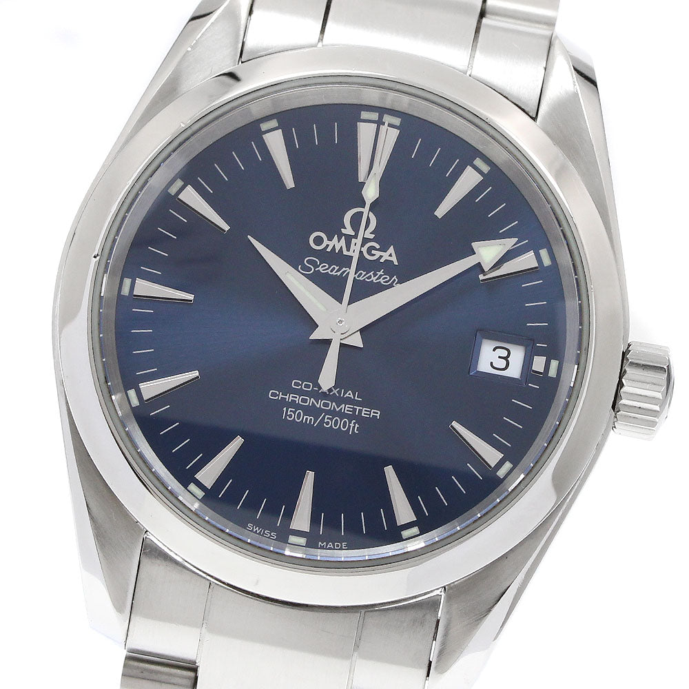 OMEGA Seamaster Aqua Terra 2504.80 Date Navy Dial Automatic Boy's Watch_922848