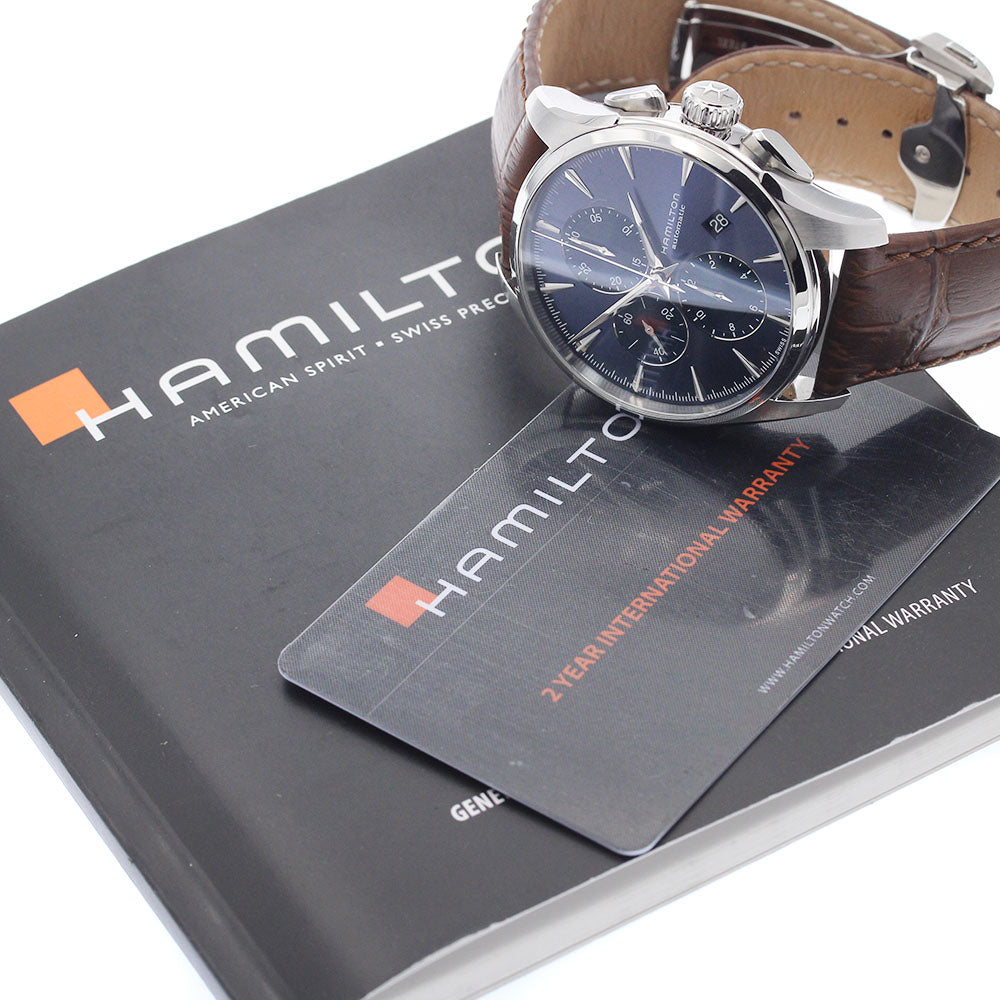 HAMILTON Jazz master H325860 Chronograph Navy Dial Automatic Men's Watch_922880