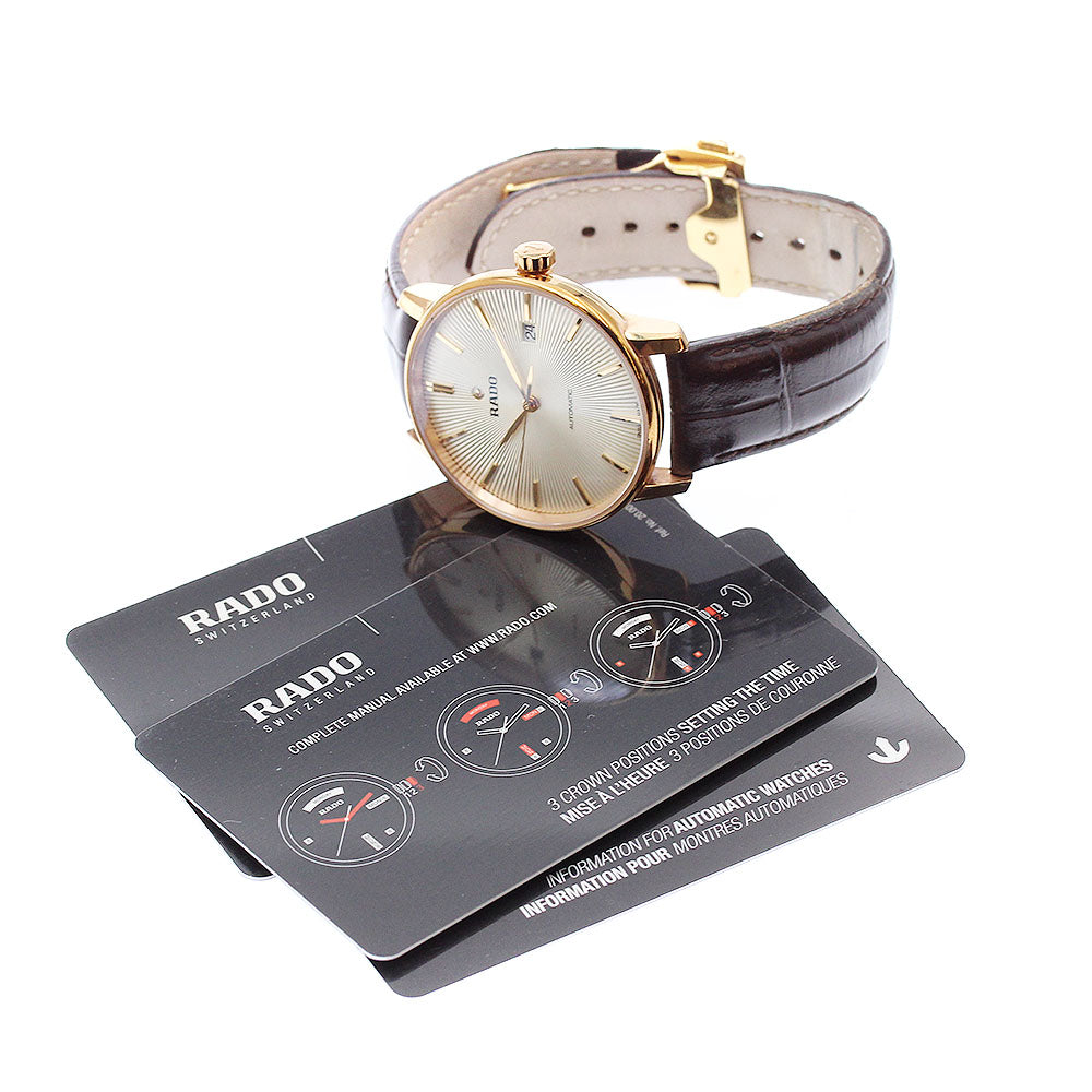 RADO Kpole Classic 763.3861.2/R226861115 Date gold Dial Automatic Men's Watch_922887