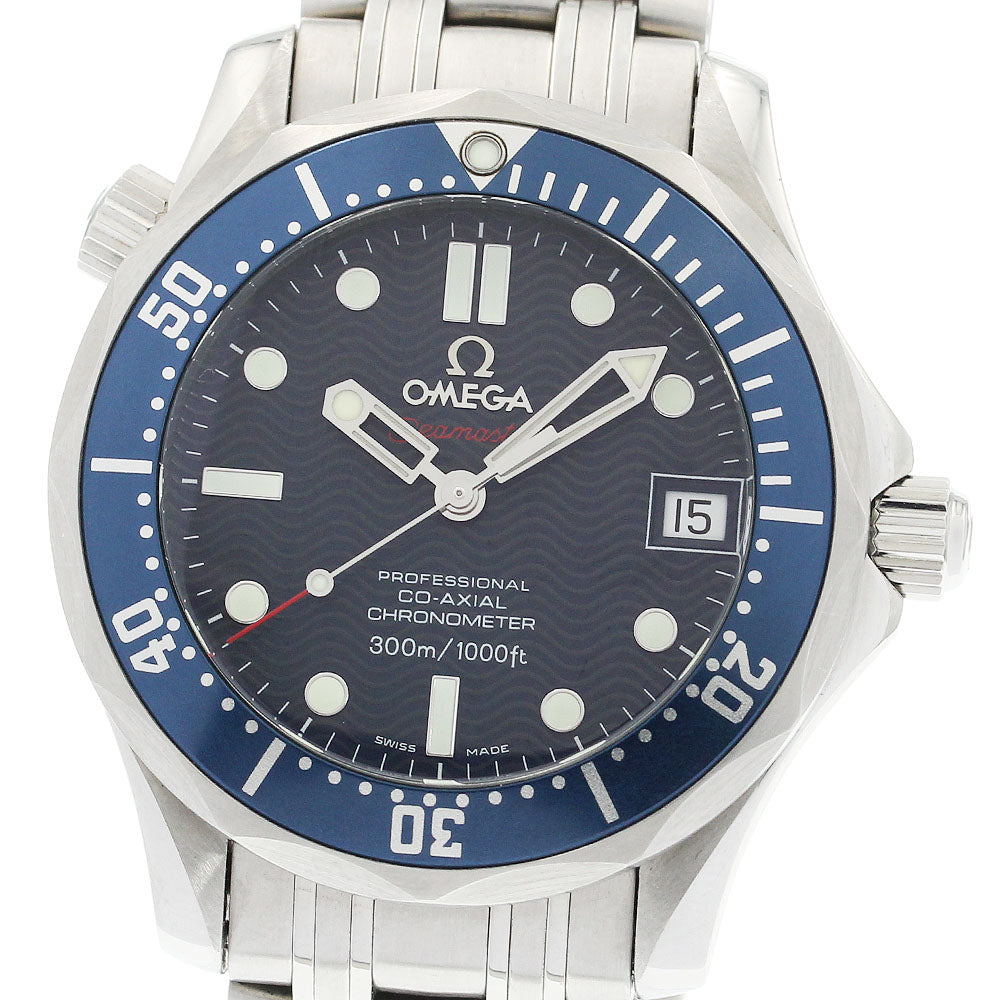 OMEGA Seamaster300 2222.80 Date Co-Axial Navy Dial Automatic Boy's Watch_922900