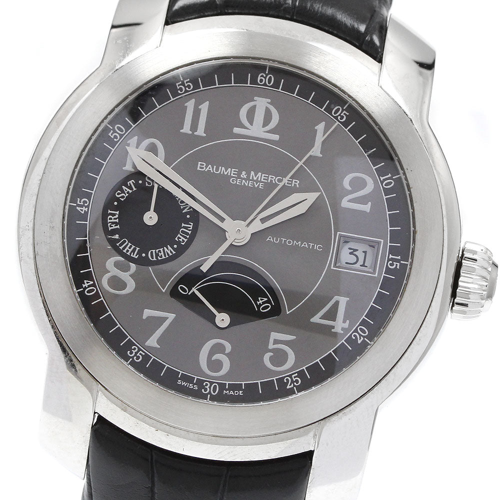 Baume & Mercier Cape Land 65417 Power Reserve Day Date Gray / black Dial Automatic Men's Watch_922909