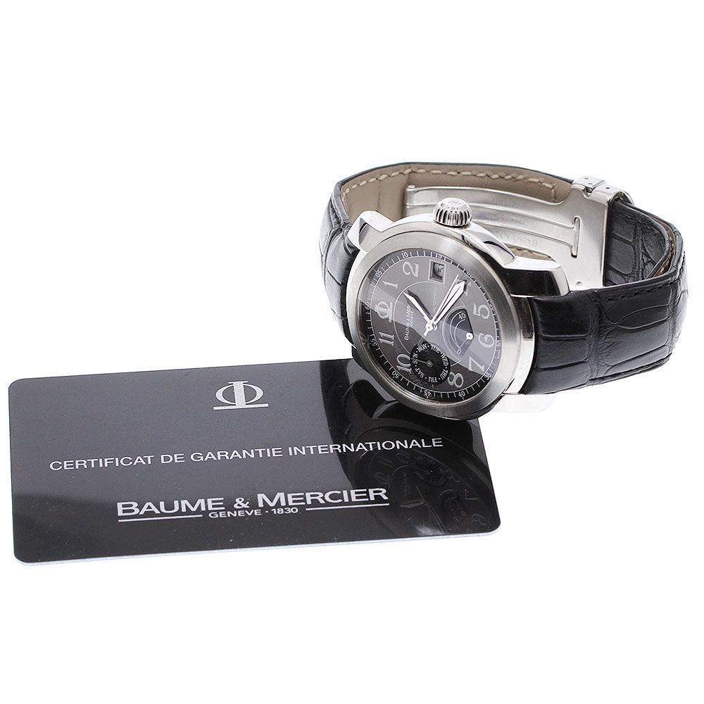 Baume & Mercier Cape Land 65417 Power Reserve Day Date Gray / black Dial Automatic Men's Watch_922909