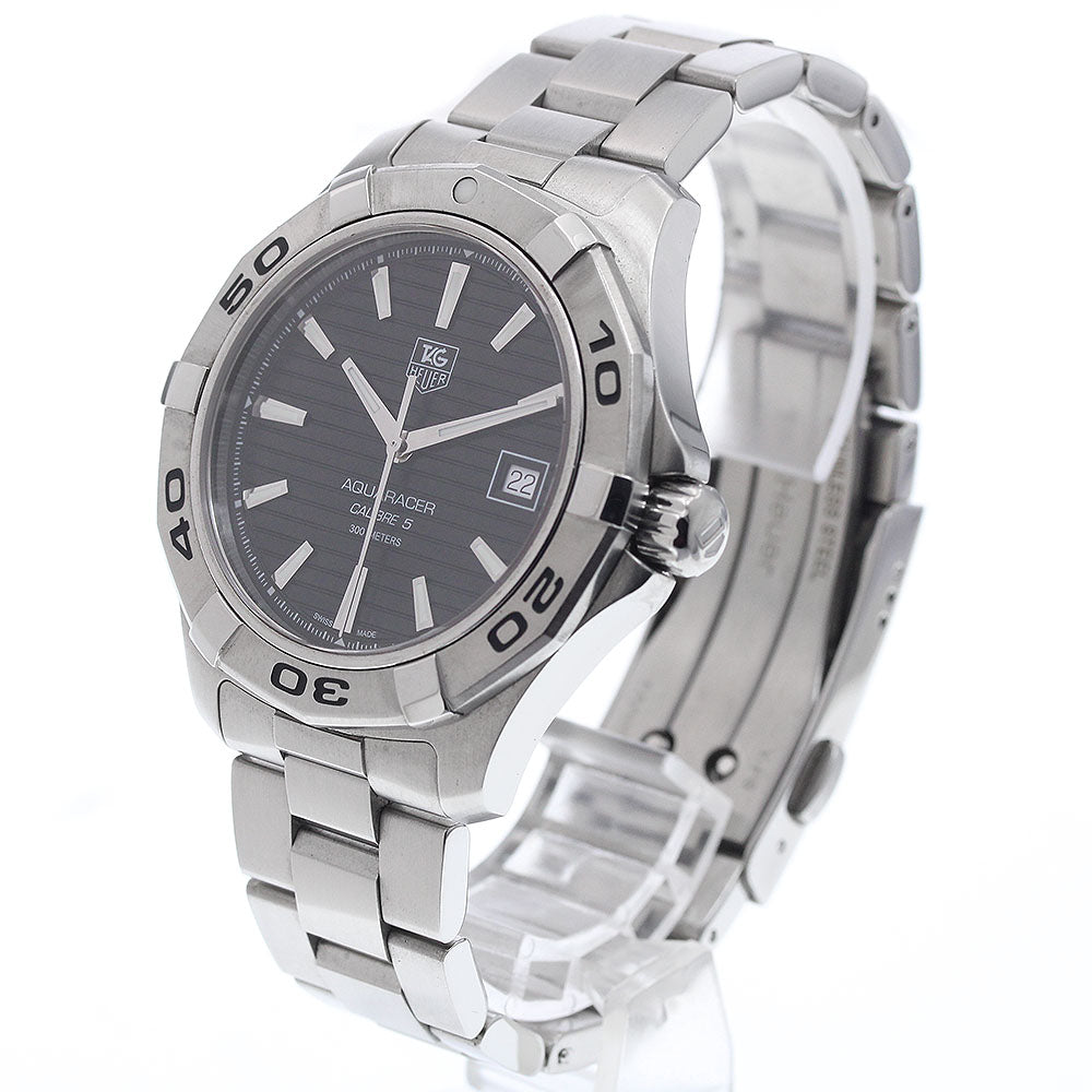 TAG HEUER Aqua racer WAP2010 Date Black Dial Automatic Men's Watch_922924