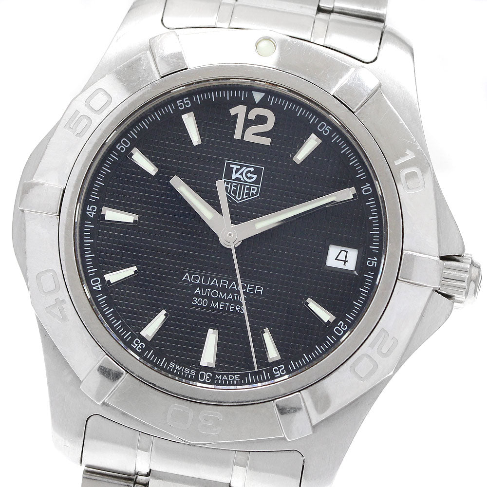 TAG HEUER Aqua racer WAF2110-0 Date black Dial Automatic Men's Watch_922926