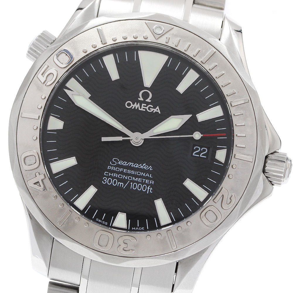 OMEGA Seamaster300 2230.50 WG bezel date black Dial Automatic Men's Watch_922933