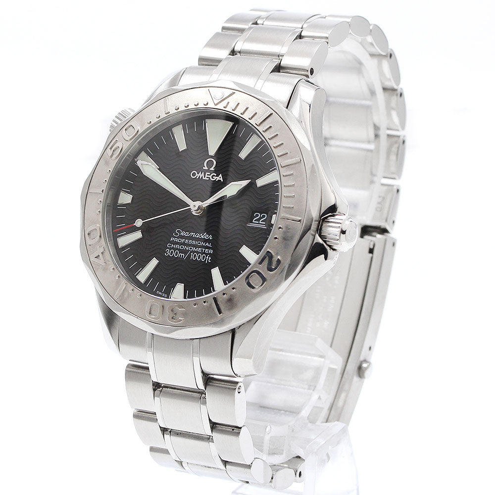 OMEGA Seamaster300 2230.50 WG bezel date black Dial Automatic Men's Watch_922933