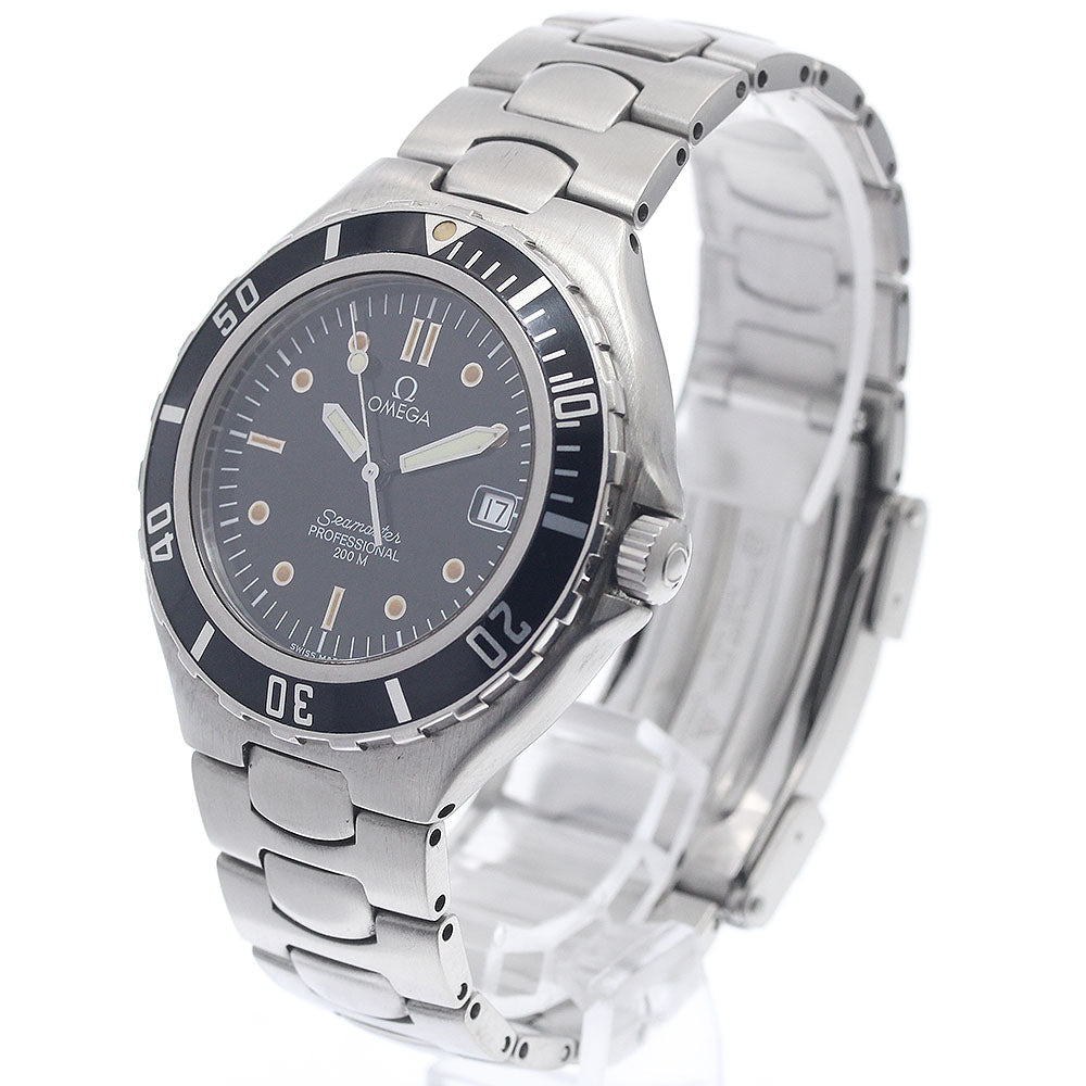 OMEGA Seamaster200M Date Black Dial Quartz Men's Watch_922934