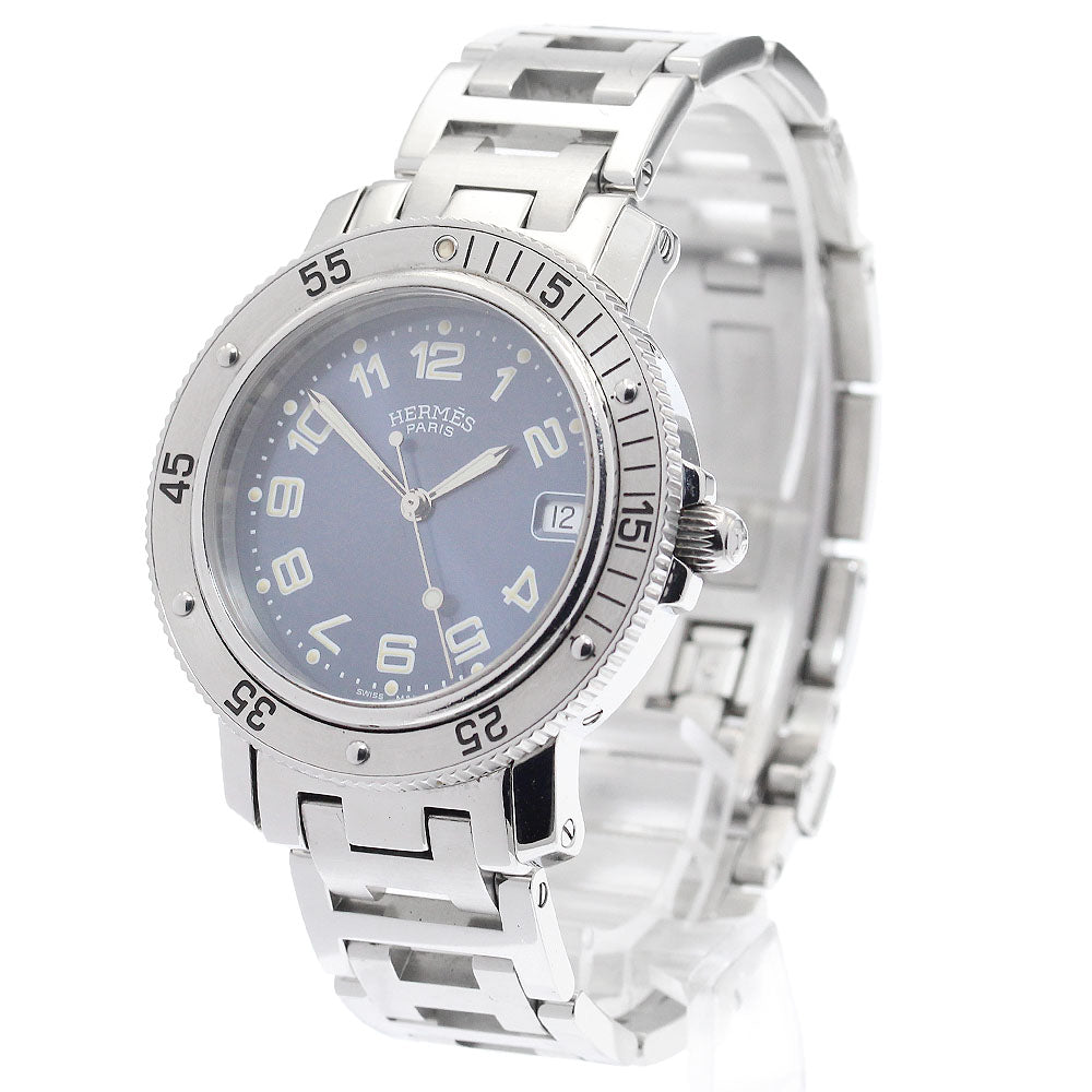 HERMES Clipper diver CL7.710 Date Navy Dial Quartz Men's Watch_922972