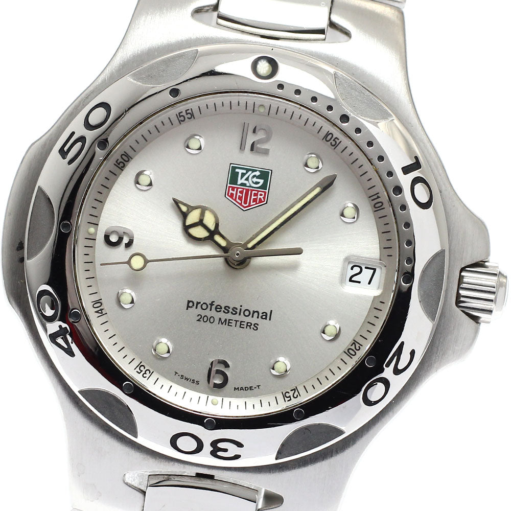 TAG HEUER Kylium WL1114 Date Silver Dial Quartz Men's Watch_922973