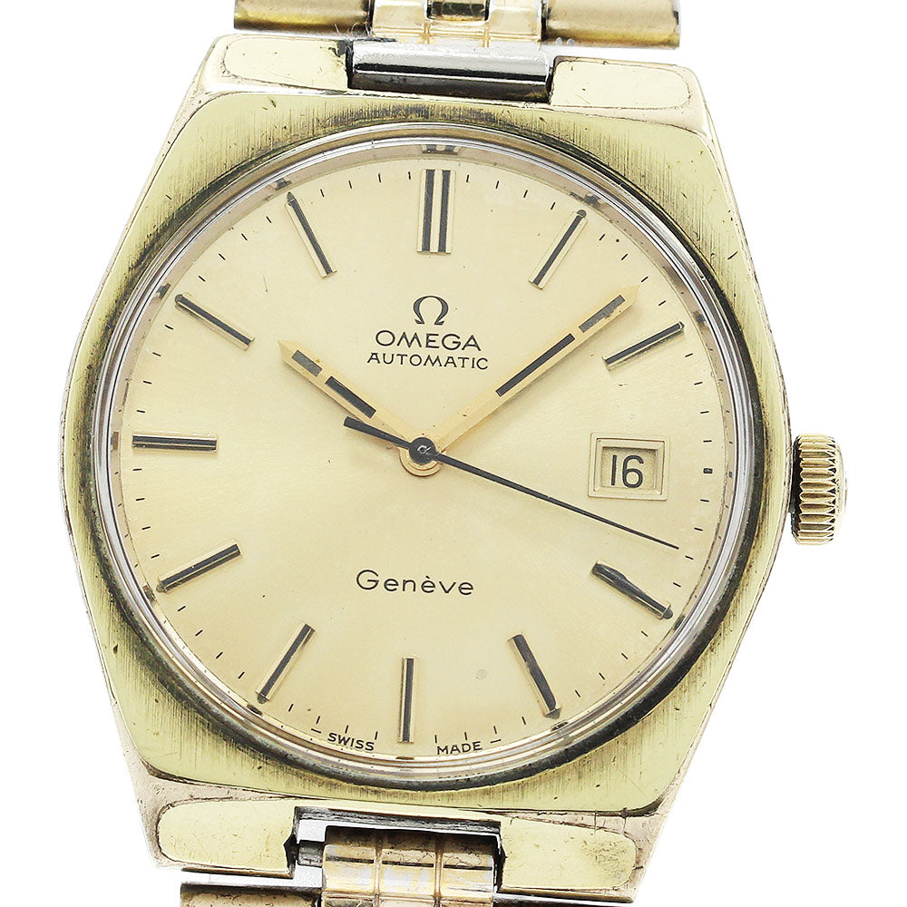 OMEGA Geneve 166.099 Date Cal.1481 gold Dial Automatic Men's Watch_922975