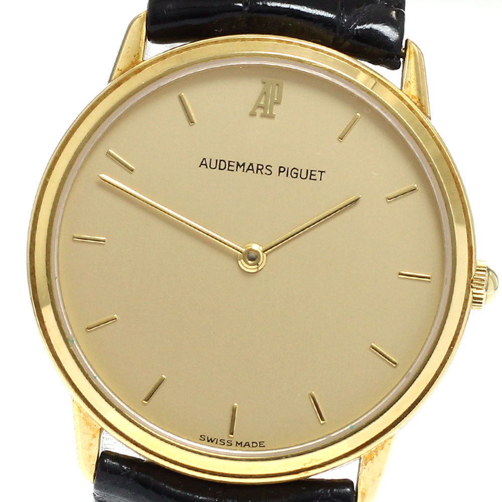 AUDEMARS PIGUET Extra flat 18K Yellow Gold gold Dial Quartz Men's Watch_922990