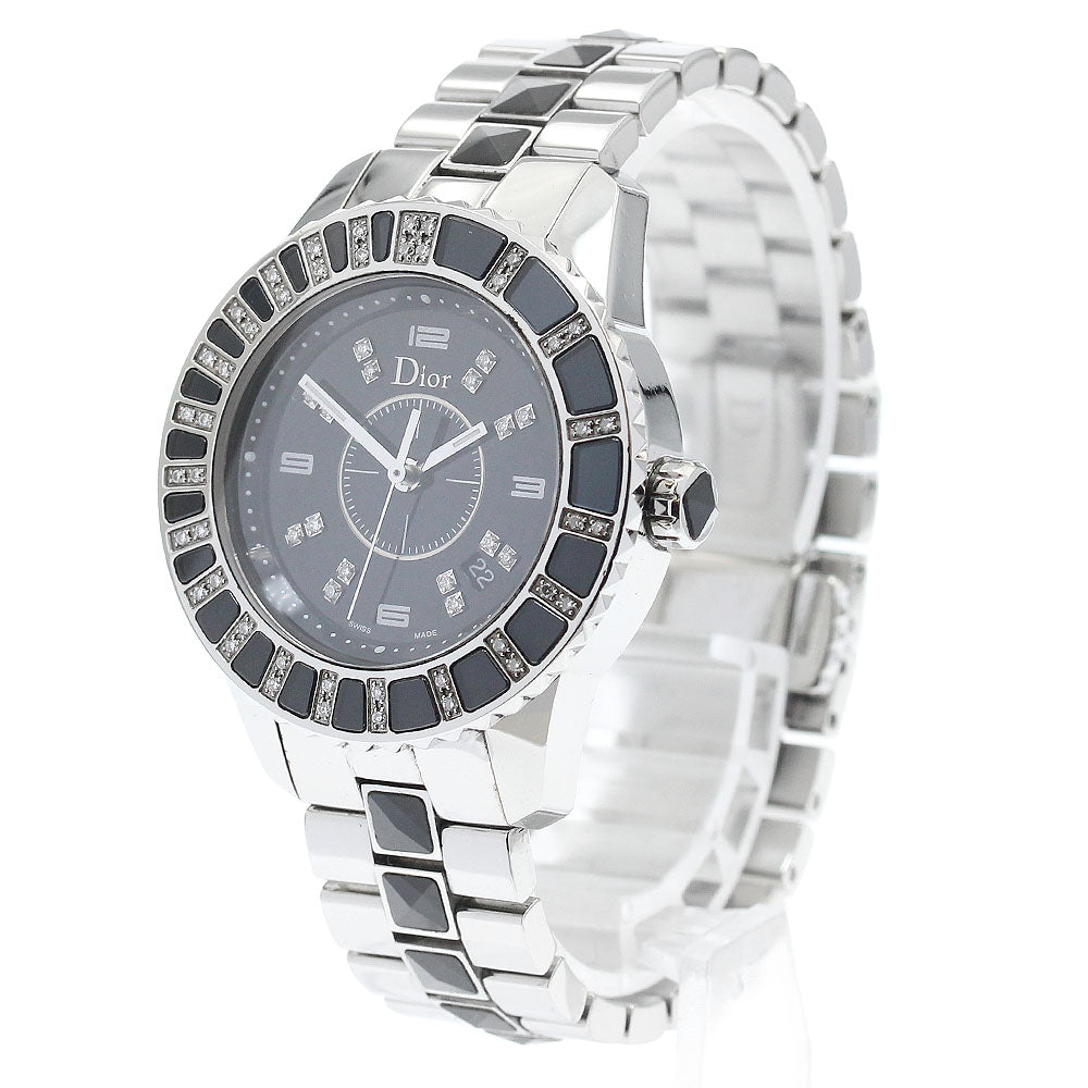 Dior crystal CD113115 Diamond bezel 16P diamond Quartz Ladies Watch_923063