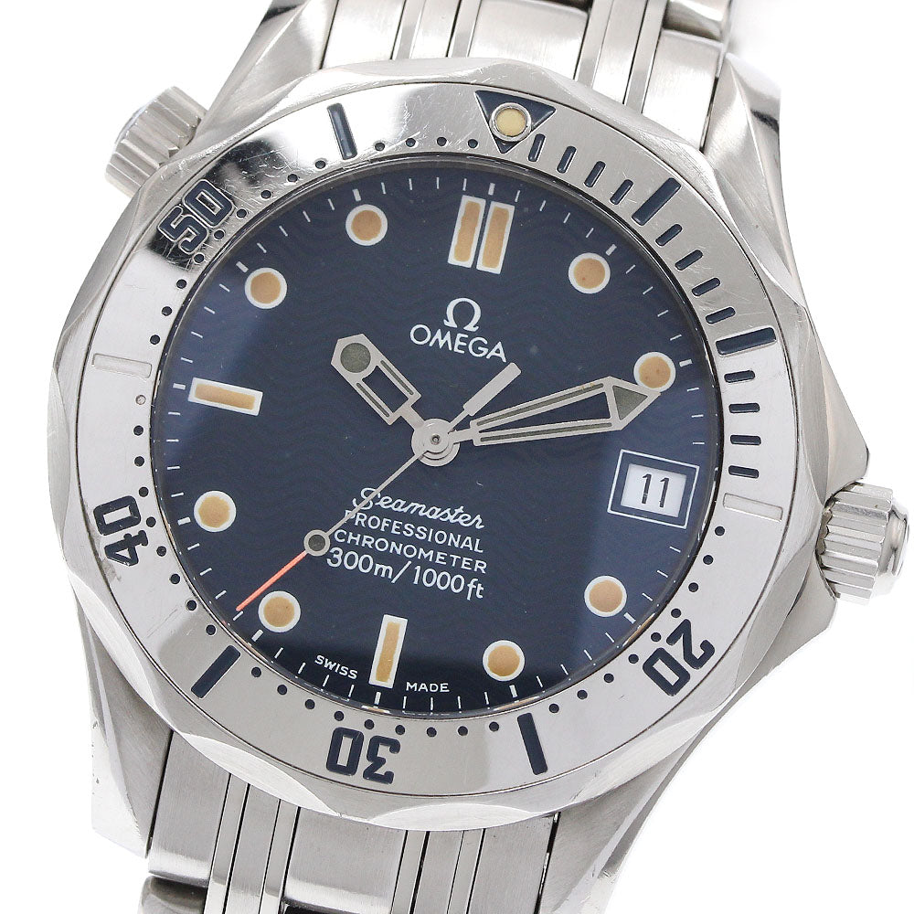 OMEGA Seamaster Diver 300M 2552.80 Date Navy Dial Automatic Boy's Watch_923069