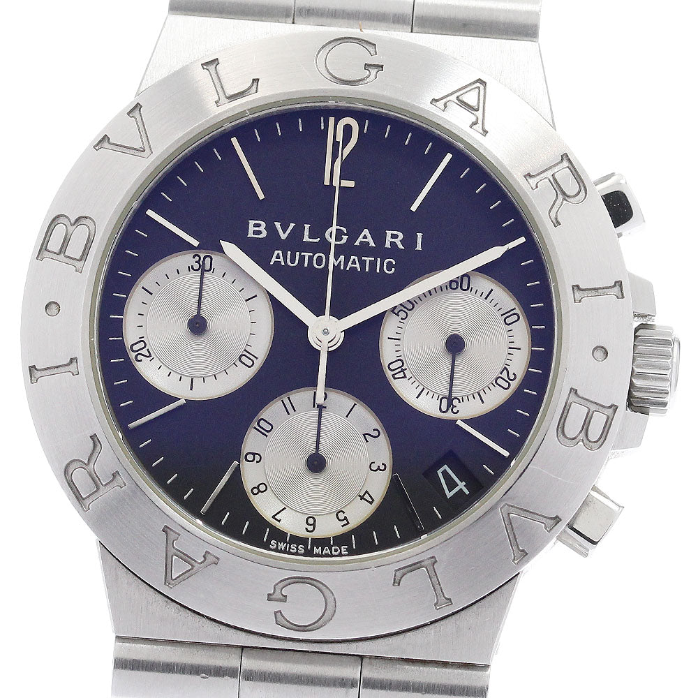 BVLGARI Diagono Sports CH35S Black / Silver Dial Automatic Men's Watch_923074