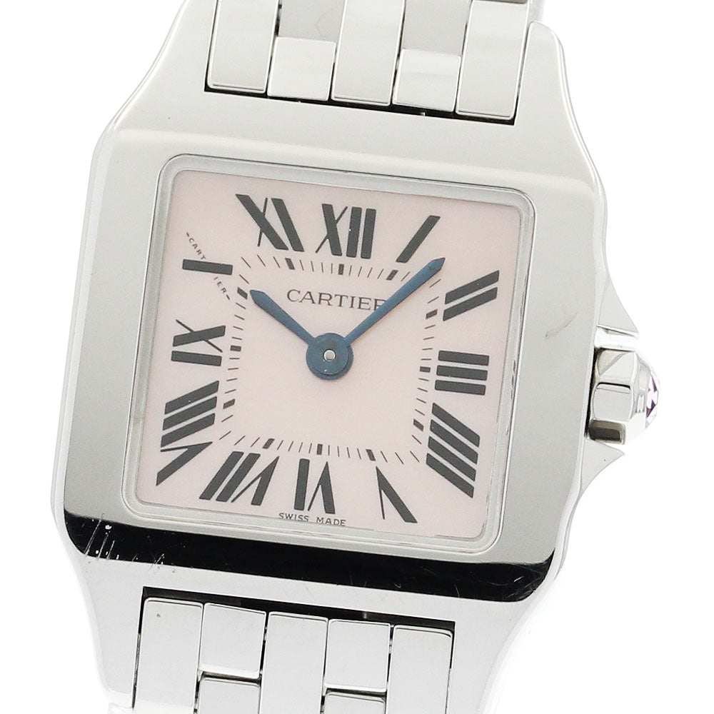 CARTIER Santos de Moiselle SM W25075Z5 Pink shell dial Pink shell Dial Quartz Ladies Watch_923147