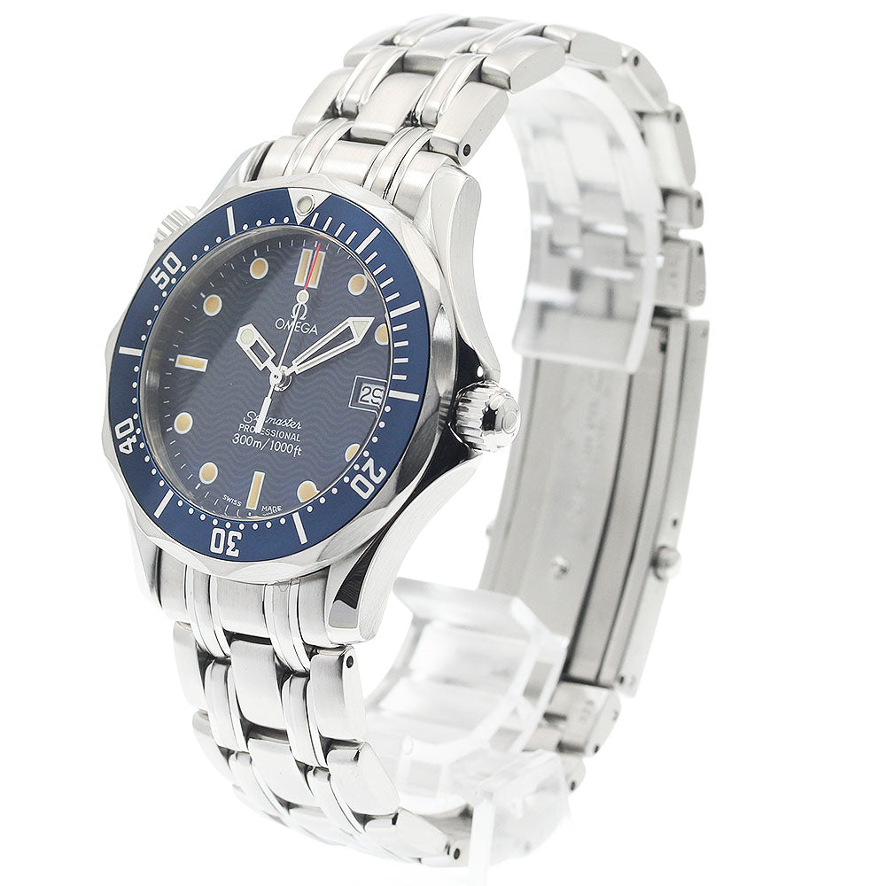 OMEGA Seamaster300 2561.80 Date Navy Dial Quartz Boy's Watch_923174