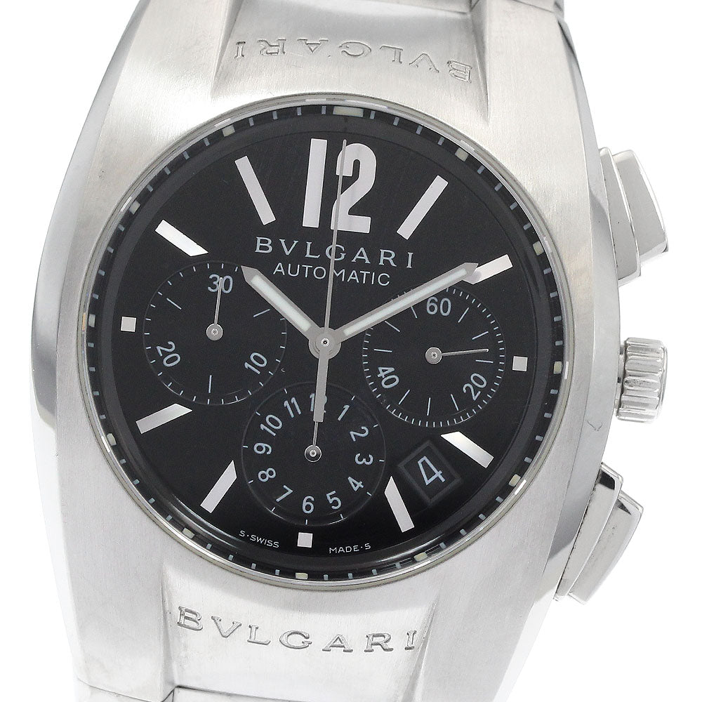 BVLGARI Elgon EG40SCH Chronograph black Dial Automatic Men's Watch_923181