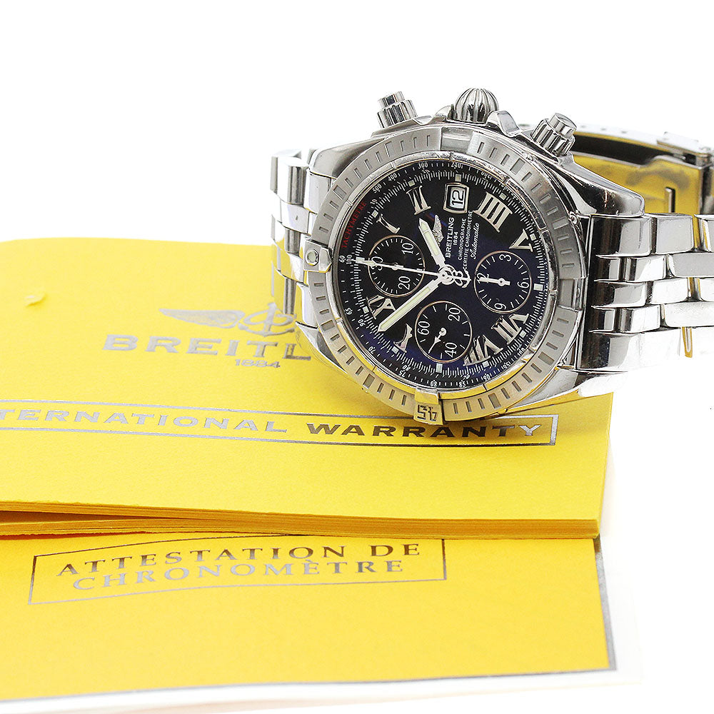 BREITLING Chronomat Evolution A13356 Date black Dial Automatic Men's Watch_923219