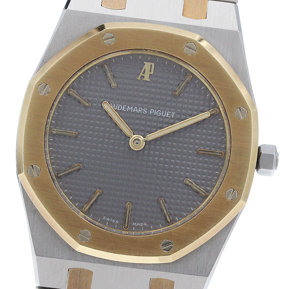AUDEMARS PIGUET Royal oak 6303/789 YG2 tone gray Dial Quartz Men's Watch_923239