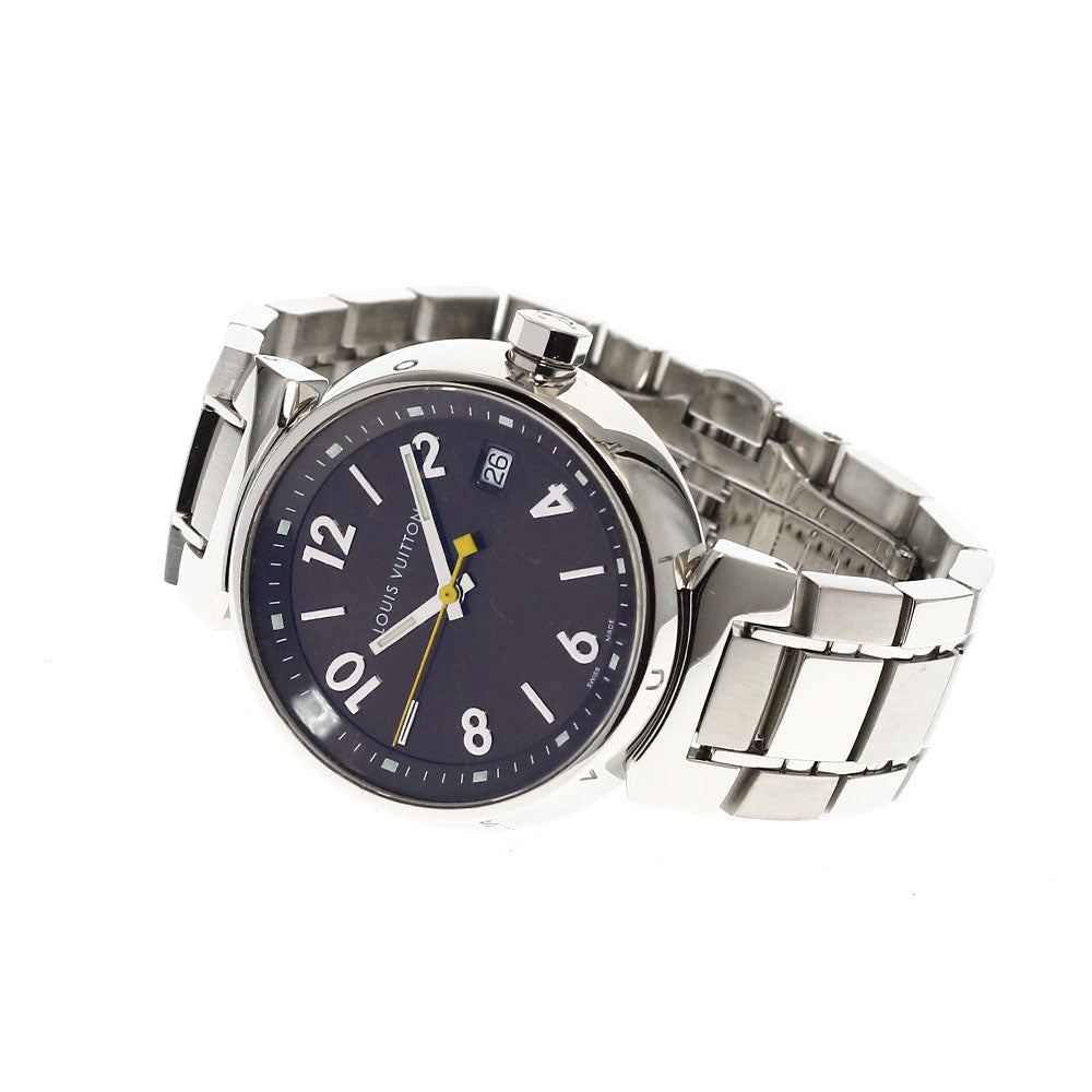 LOUIS VUITTON Tambour Q1311 Date Brown Dial Quartz Ladies Watch_923314