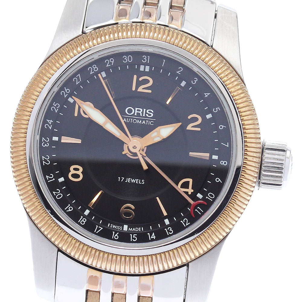 ORIS Big crown 7626-43 Pointer date black Dial Automatic Ladies Watch_923315