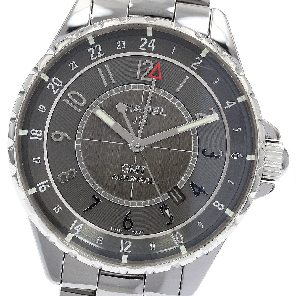 CHANEL Chromatic H3099 GMT date gray Dial Automatic Men's Watch_923318