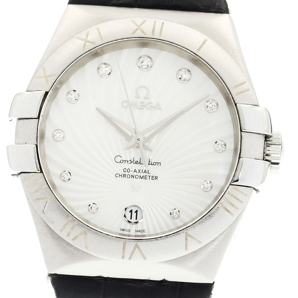 OMEGA Constellation 123.13.35.20.55.001 11P diamond White shell Dial Automatic Ladies Watch_923319