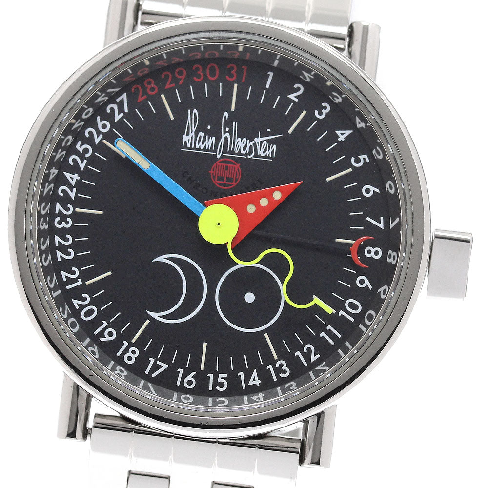 Alain Silberstein Perpetual calendar black Dial Automatic Men's Watch_923323