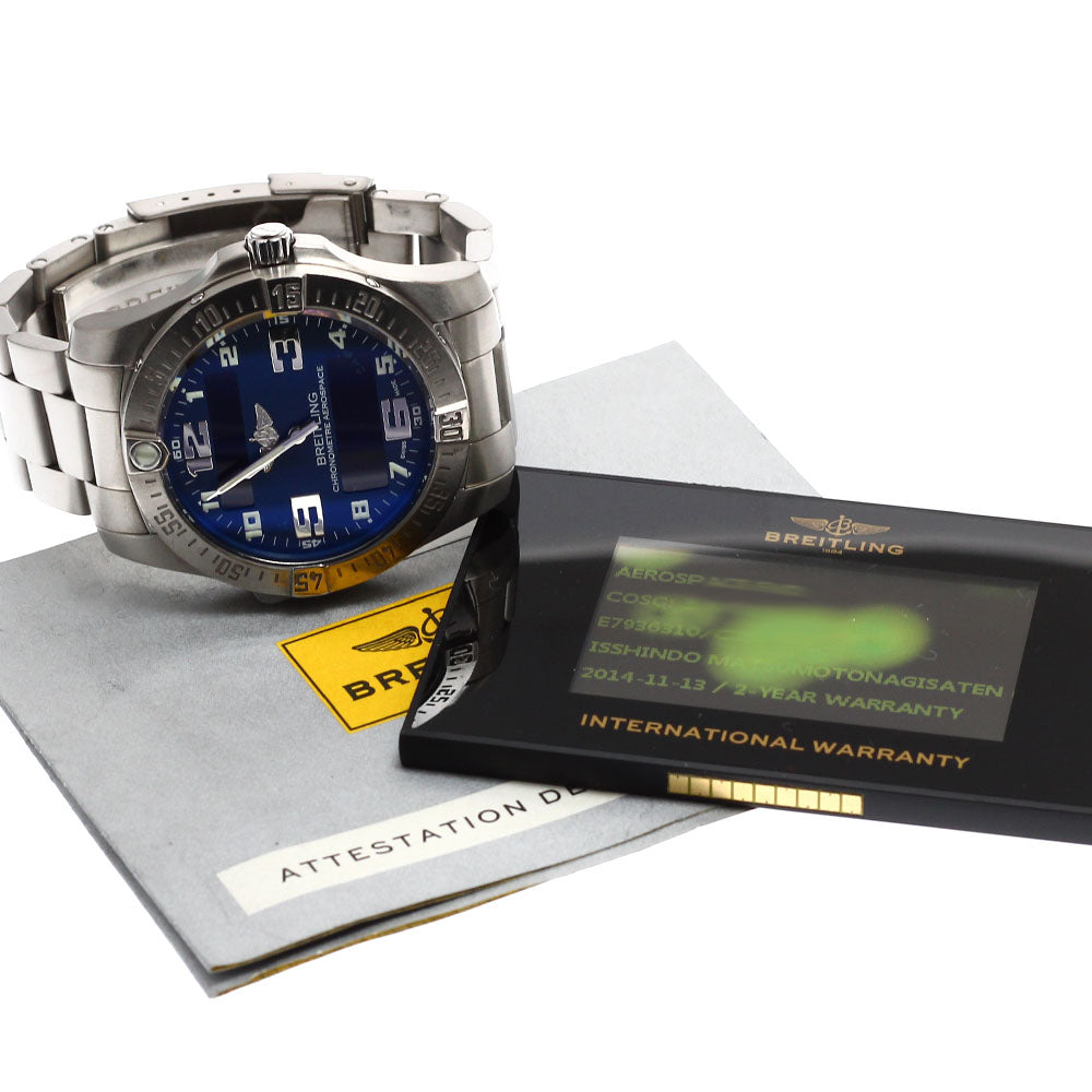 BREITLING Aerospace Evo E79363 Navy Dial Quartz Men's Watch_923338