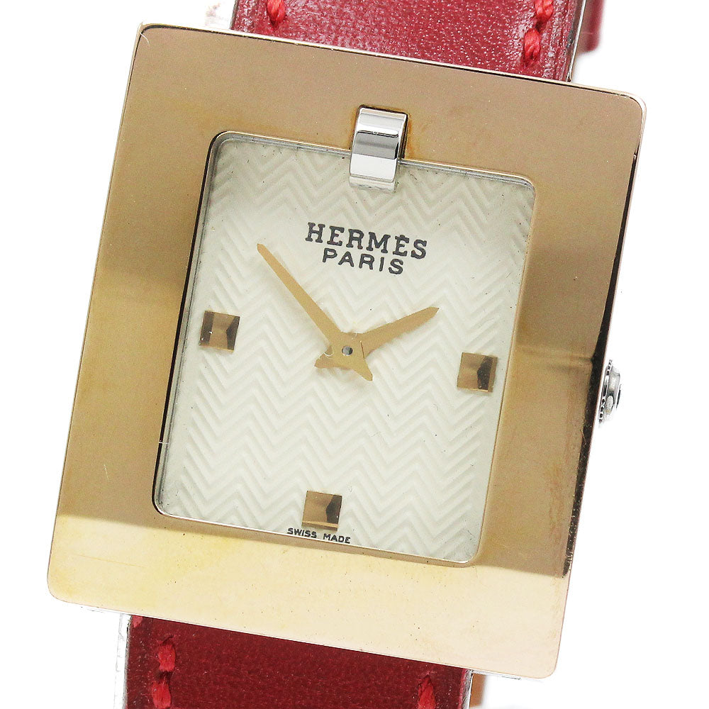 HERMES Belt watch BE1.220 □ D marking beige Dial Quartz Ladies Watch_923347