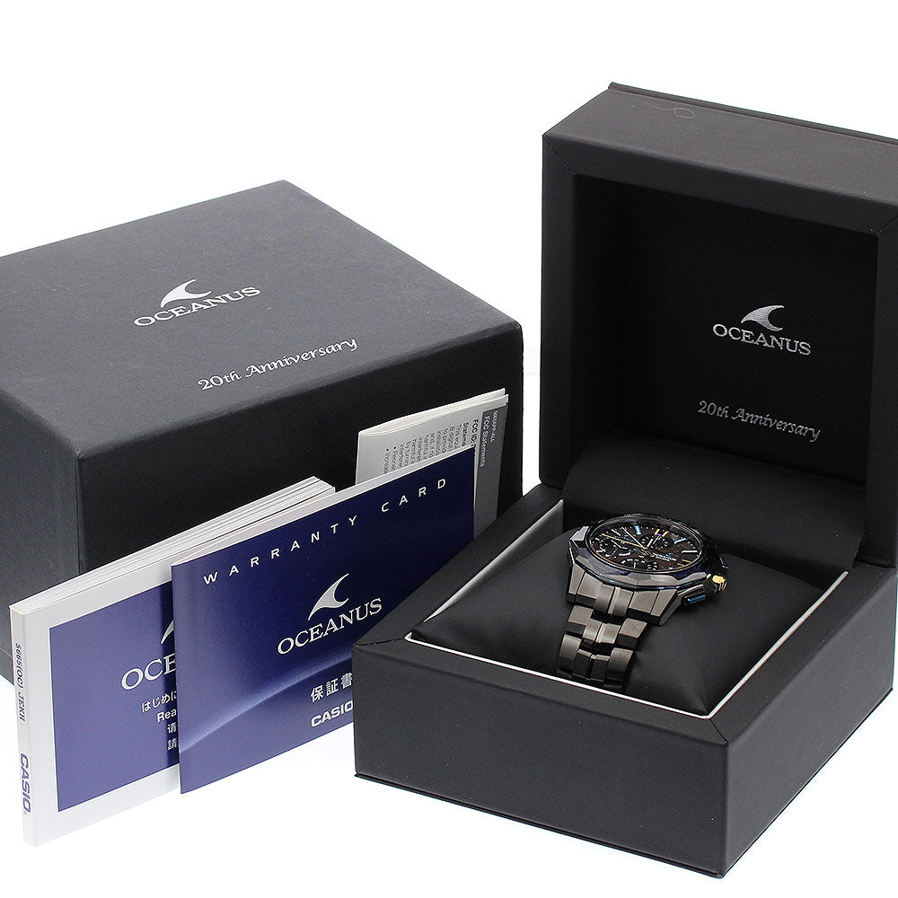 CASIO Oceanus Manta 20th Anniversary Limited Edition of 350 pieces OCW-S6000BV-1AJR Date shell Dial Solar Powered Radio Men's Watch_923358