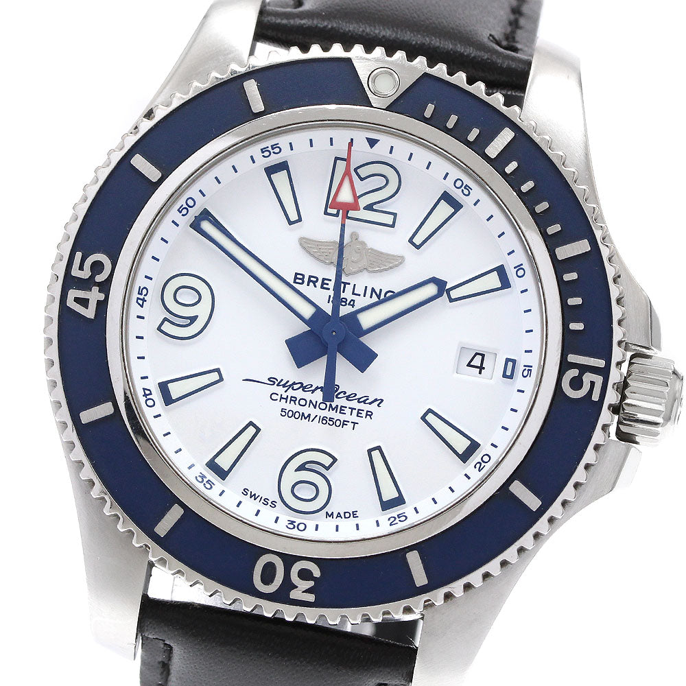 BREITLING Super Ocean 42 A17366 Date white Dial Automatic Men's Watch_923376