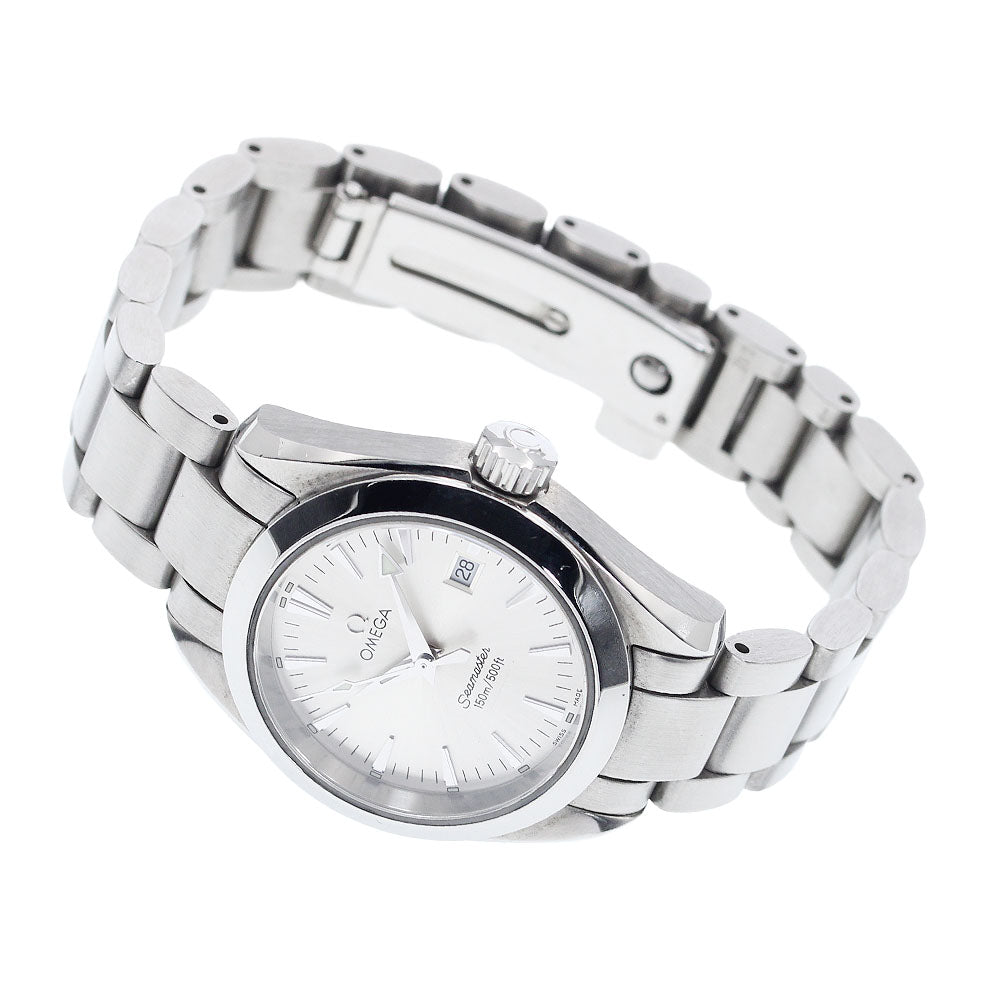 OMEGA Seamaster Aqua Terra 2577.30 Date Silver Dial Quartz Ladies Watch_923395