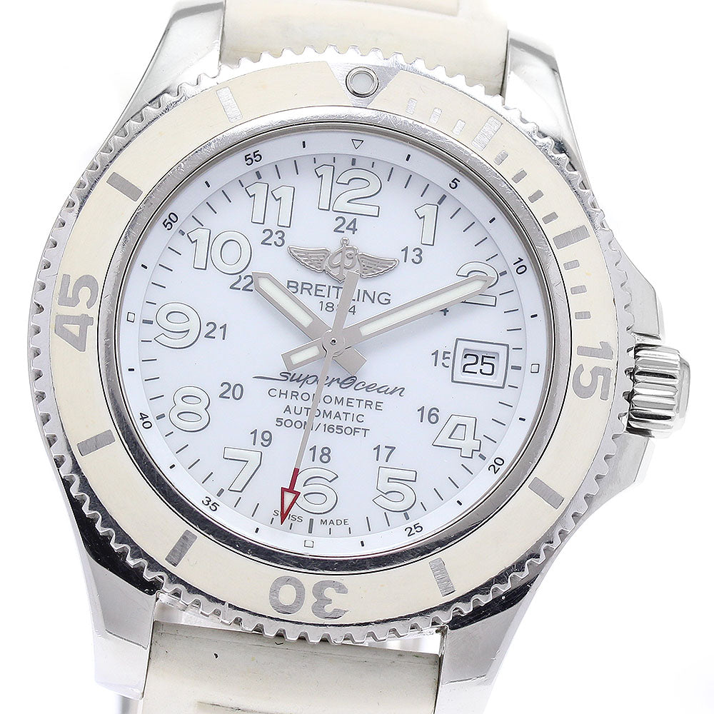 BREITLING Super Ocean II 42 A17365 Date white Dial Automatic Men's Watch_923431