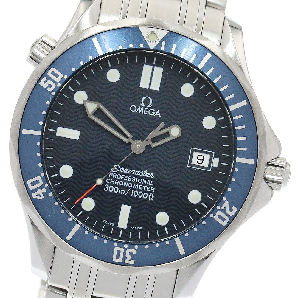 OMEGA Seamaster300 2531.80 Date Navy Dial Automatic Men's Watch_923440