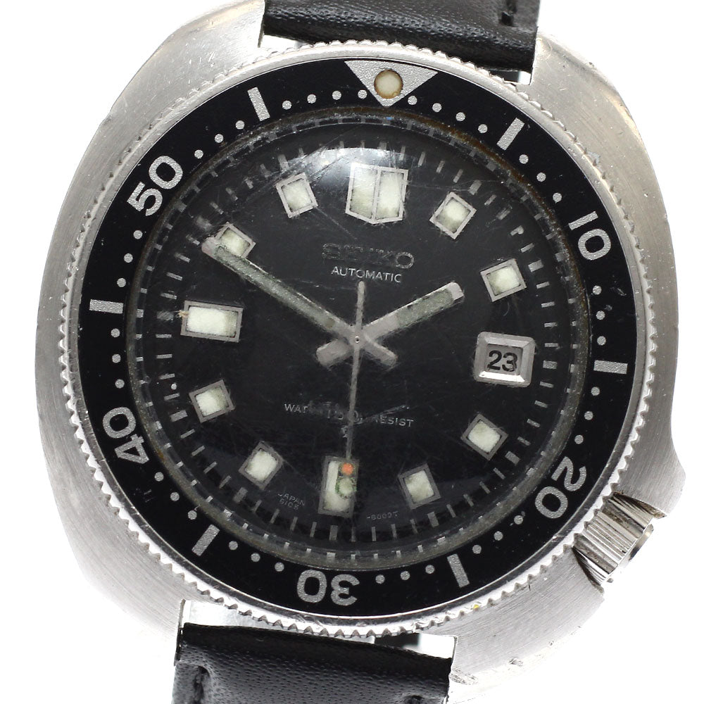 SEIKO Second diver Date vintage black Dial Automatic Men's Watch_923453